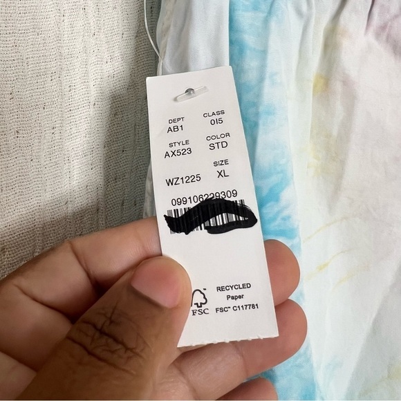 J.Crew Multicolor Tie-Dye Cotton Loungewear Shorts - Size XL - Picture 5 of 5